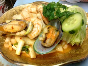 Order T2.Yam Seafood food online from Bua Thai Restaurant store, Old Orchard Beach on bringmethat.com