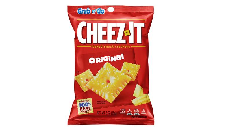 Order Cheez-It Baked Snack Crackers  3 oz food online from Valero Food Mart store, Murrayville on bringmethat.com