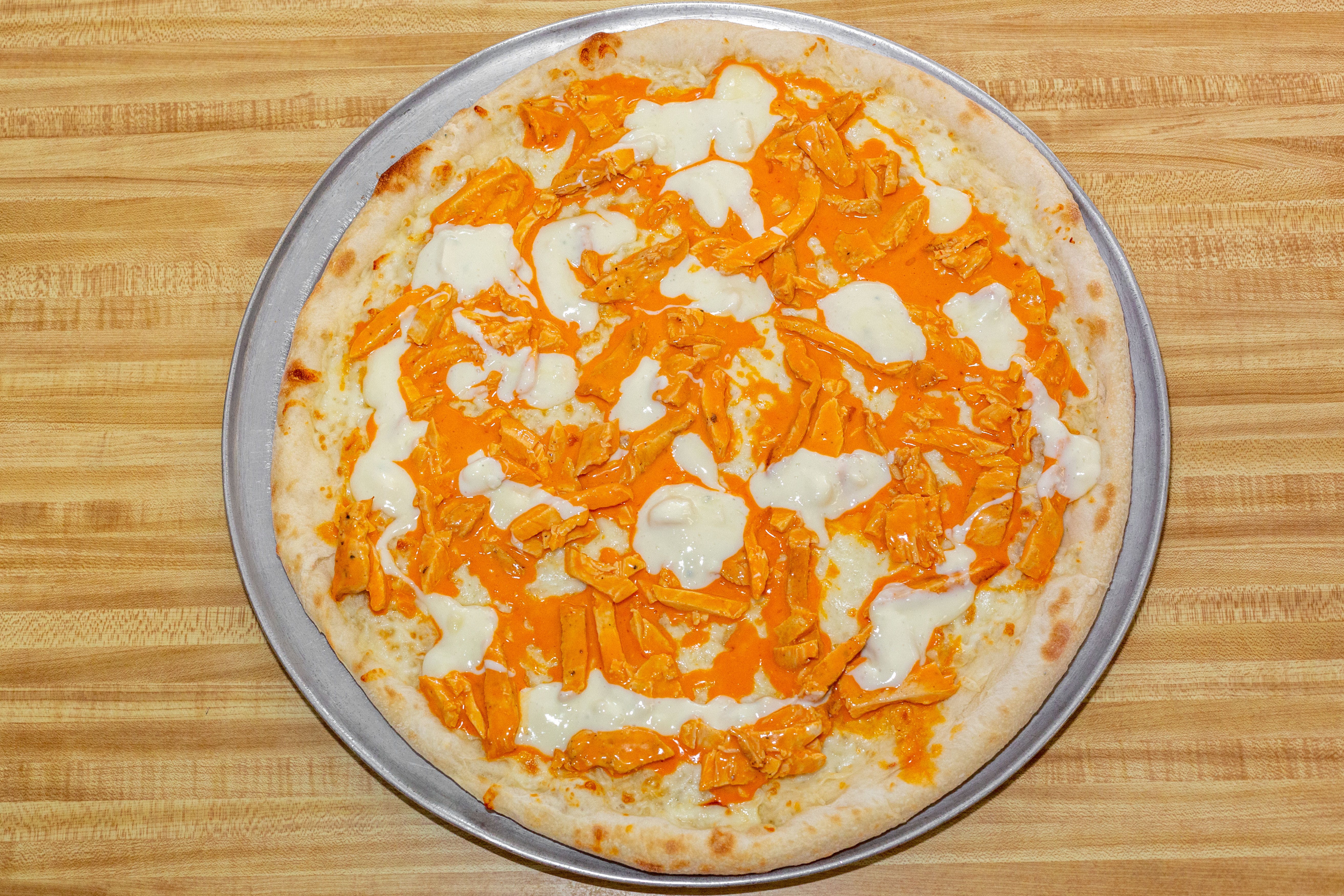 Order Chicken BBQ White Pizza - Personal 10" food online from Capri Pizza store, Sicklerville on bringmethat.com