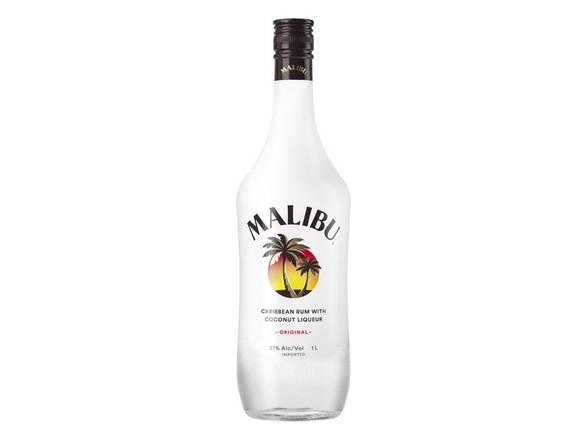 Order Malibu Original Caribbean Rum - 1L Bottle food online from Josh Wines & Liquors Inc store, New York on bringmethat.com