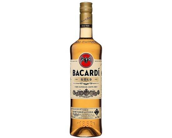 Order Bacardi Gold Rum, 750mL liquor (40% ABV) food online from Samco Food Store store, Bakersfield on bringmethat.com