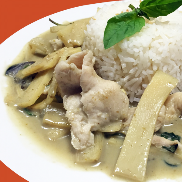 Order R16. Green Curry food online from Basil rice store, Brookline on bringmethat.com