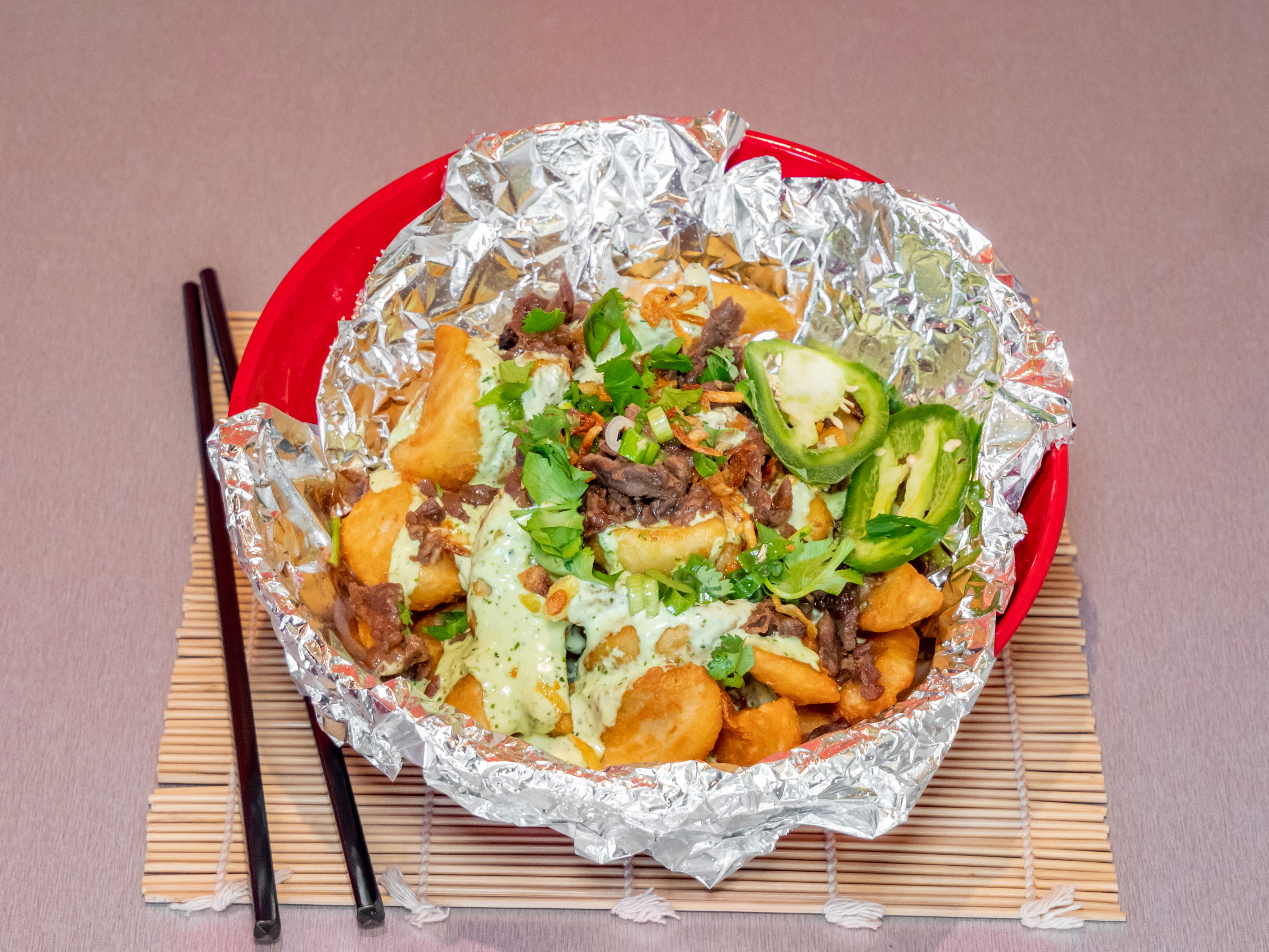 Order Gogi Fries  food online from Roostar Vietnamese Grill store, Houston on bringmethat.com