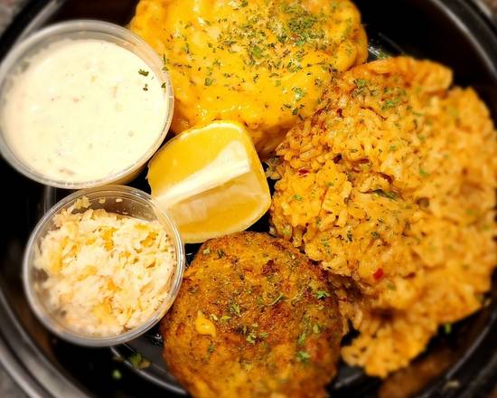 Order Maryland Crabcake with 2 Sides food online from Fibber Sports Bar & Grille store, Upper Darby on bringmethat.com
