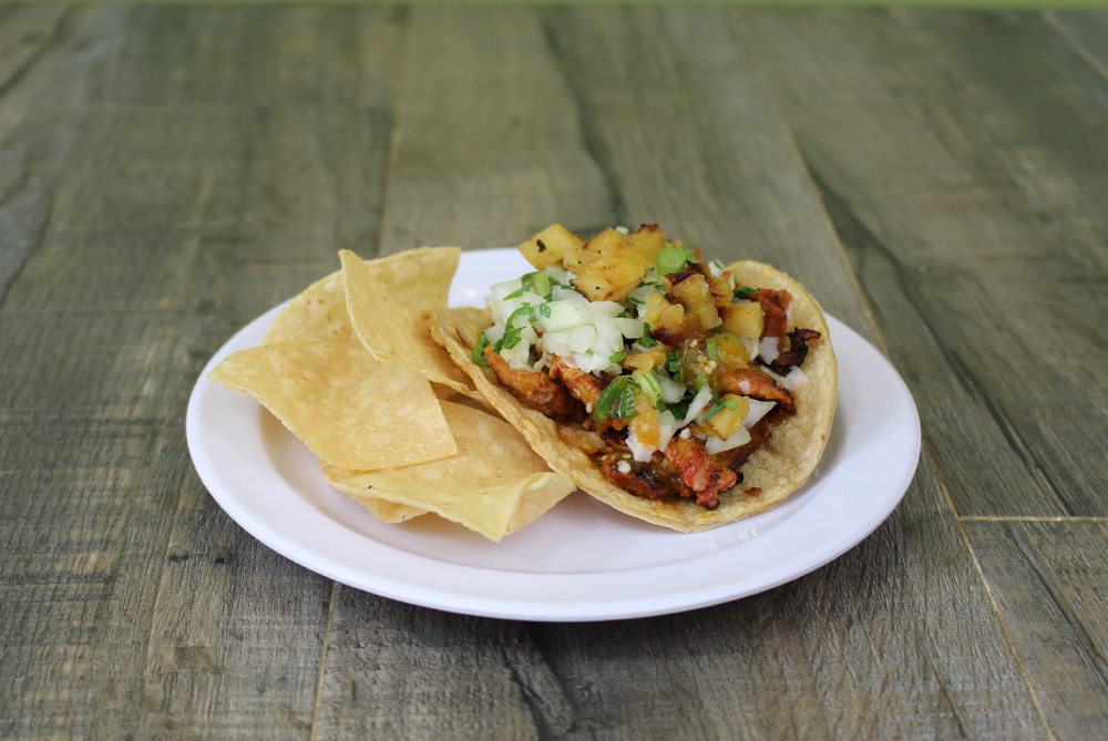 Order Al Pastor Taco food online from Benny Munchies store, Culver City on bringmethat.com