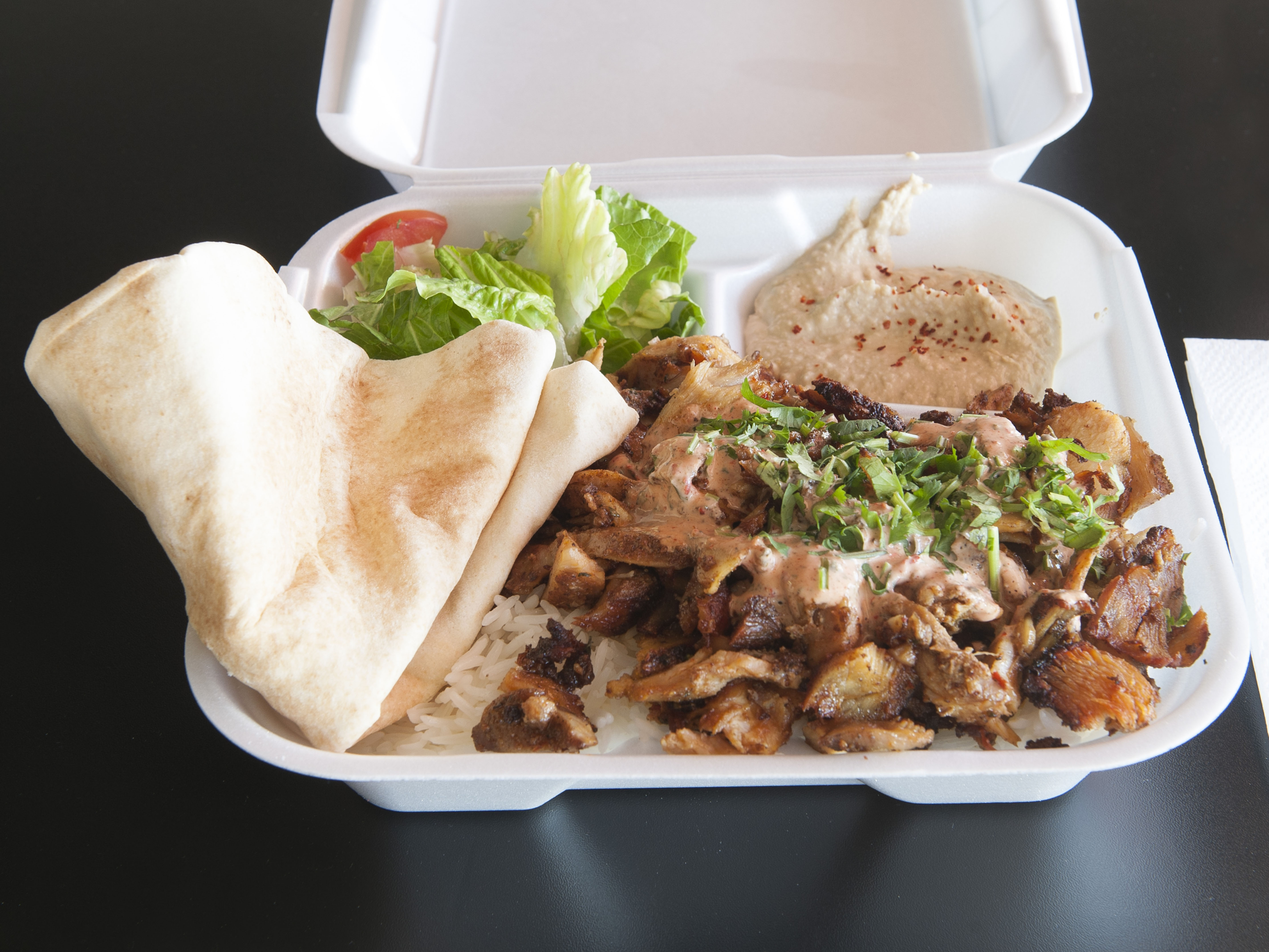Order Chicken Shawarma Plate food online from Shawarma House store, Los Angeles on bringmethat.com