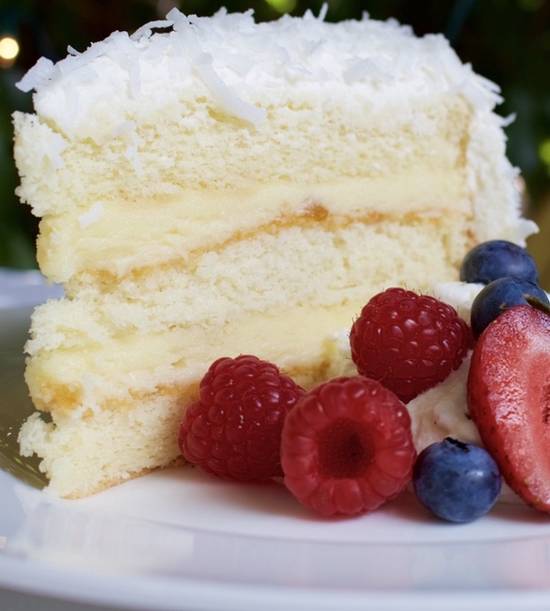 Order COCONUT CAKE food online from La Scala store, Beverly Hills on bringmethat.com