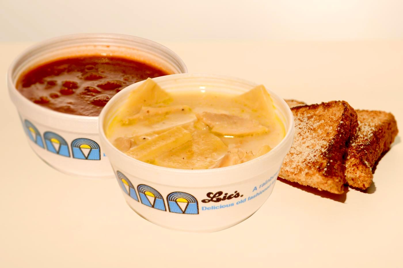 Order Soup Shooter (Mini Bowl) food online from Lic Deli & Ice Cream store, Newburgh on bringmethat.com