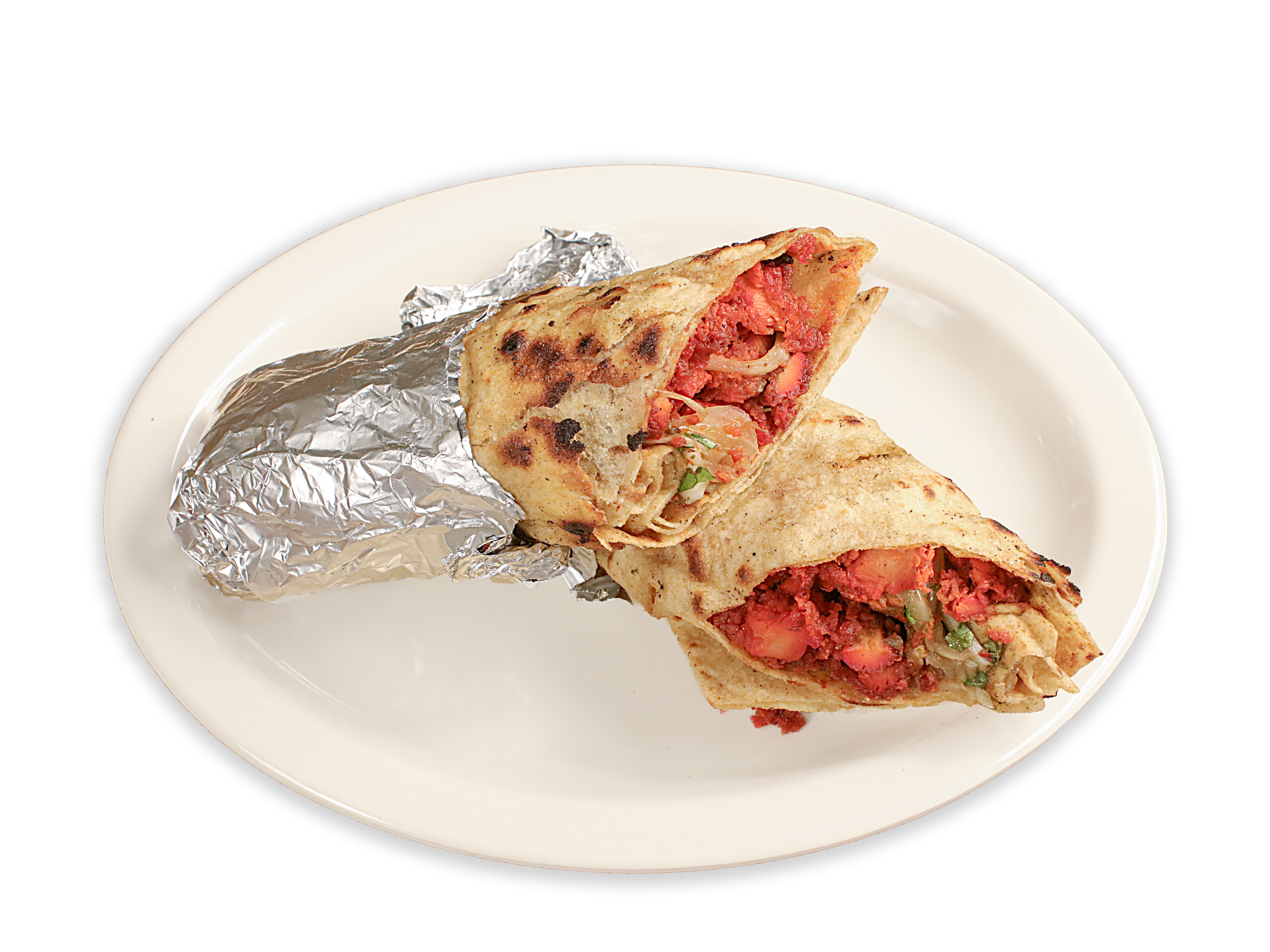 Order Chicken 65 Paratha Wrap food online from Asma's Cuisine Indian Restaurant store, Duluth on bringmethat.com