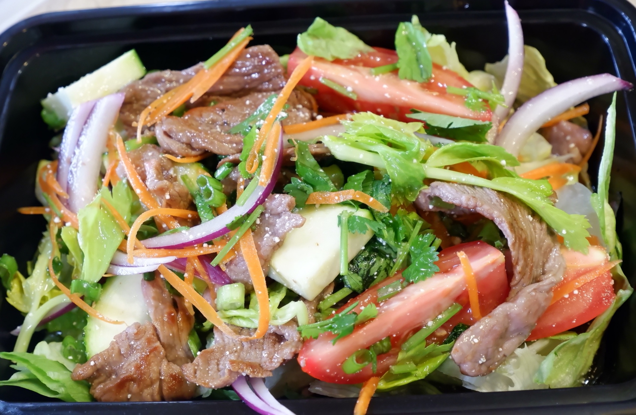 Order Thai Grilled Salad w/ Beef or Chicken food online from Thai Bbq & Combo store, Paso Robles on bringmethat.com