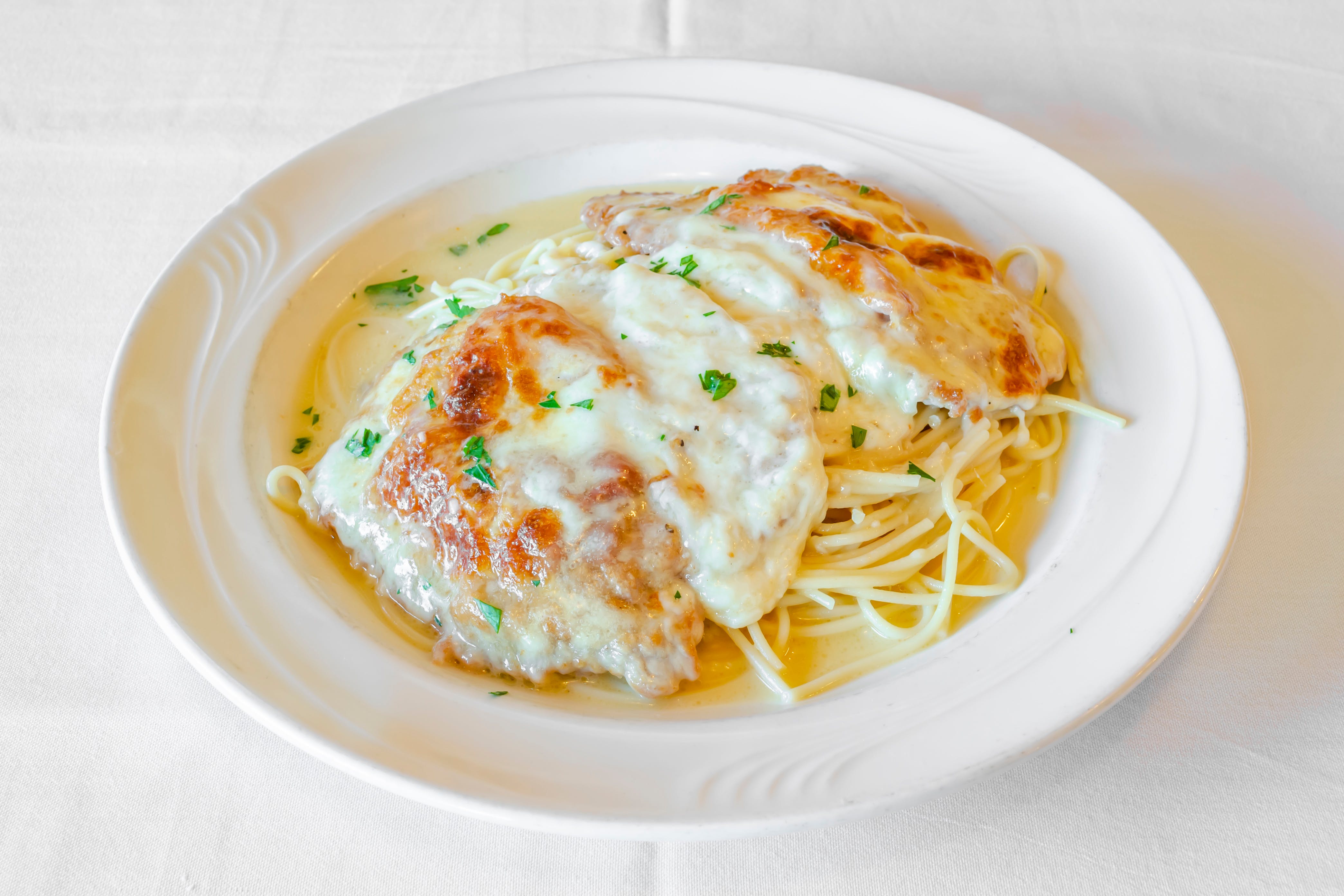 Order Veal Saltimbocca - Entree food online from Dante's Place store, Leonia on bringmethat.com