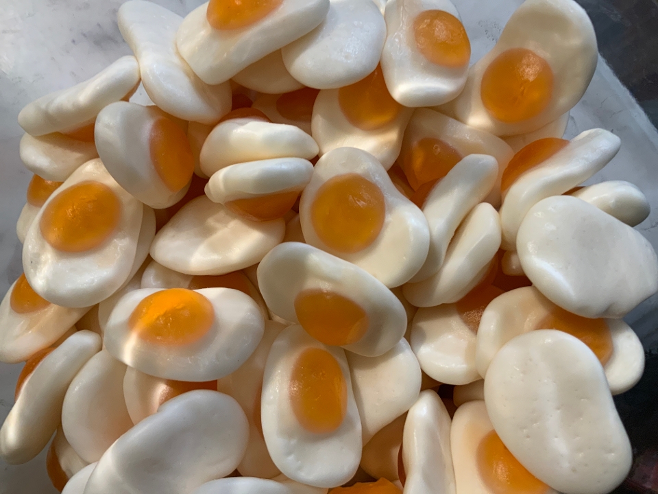 Order Gummy Fried Eggs food online from The Sweet Shop Nyc store, New York on bringmethat.com