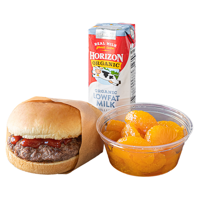 Order 100% Grass-Fed, Organic Beef Hamburger Kid’s Meal food online from Elevation Burger store, Falls Church on bringmethat.com