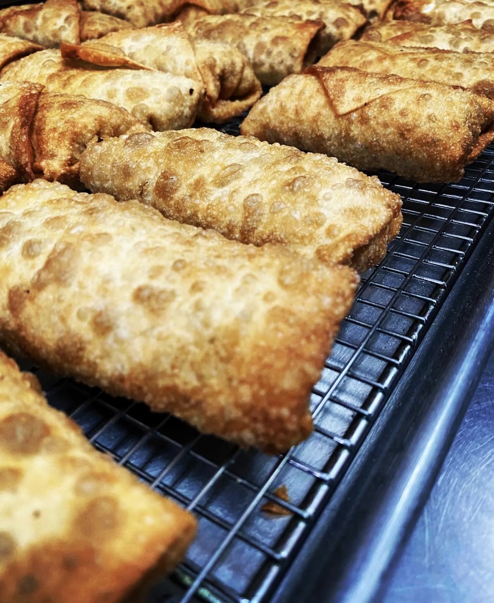 Order Cheesesteak eggrolls (3)  food online from Township Line Pizza store, Drexel Hill on bringmethat.com