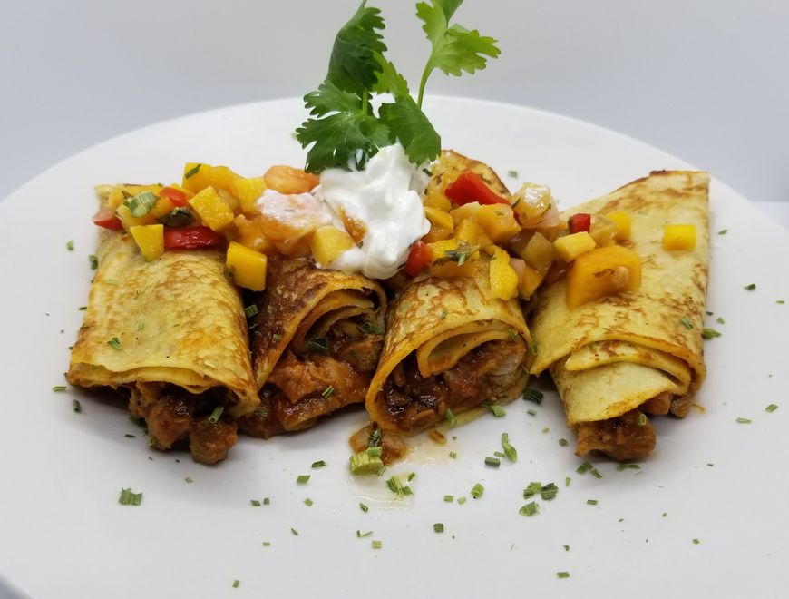Order Smoked Duck BBQ in Crepes food online from Peachtree Neighborhood Grill store, Nashville on bringmethat.com