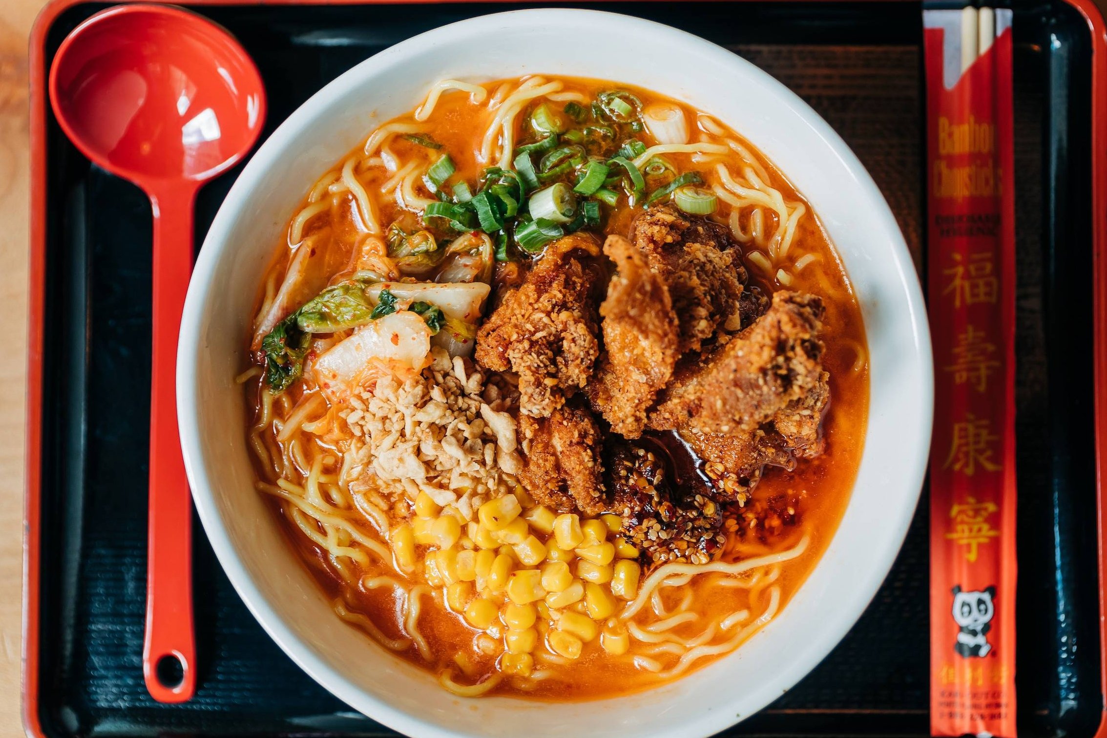 Order Kimchi and Fried Chicken food online from Ramen-San Deluxe store, Chicago on bringmethat.com