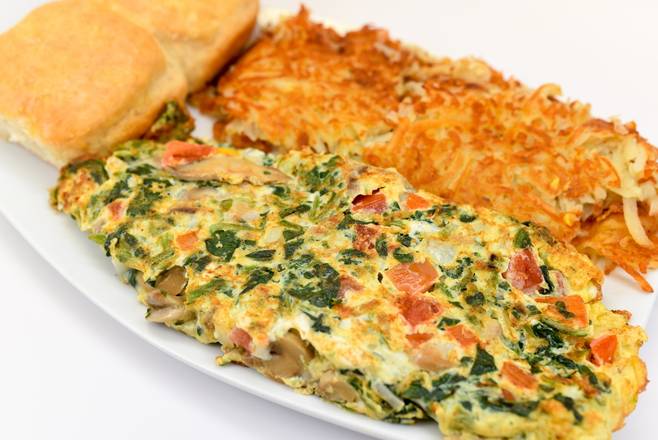 Order Spinach & Mushrooms Omelet food online from Franks Grill store, Houston on bringmethat.com