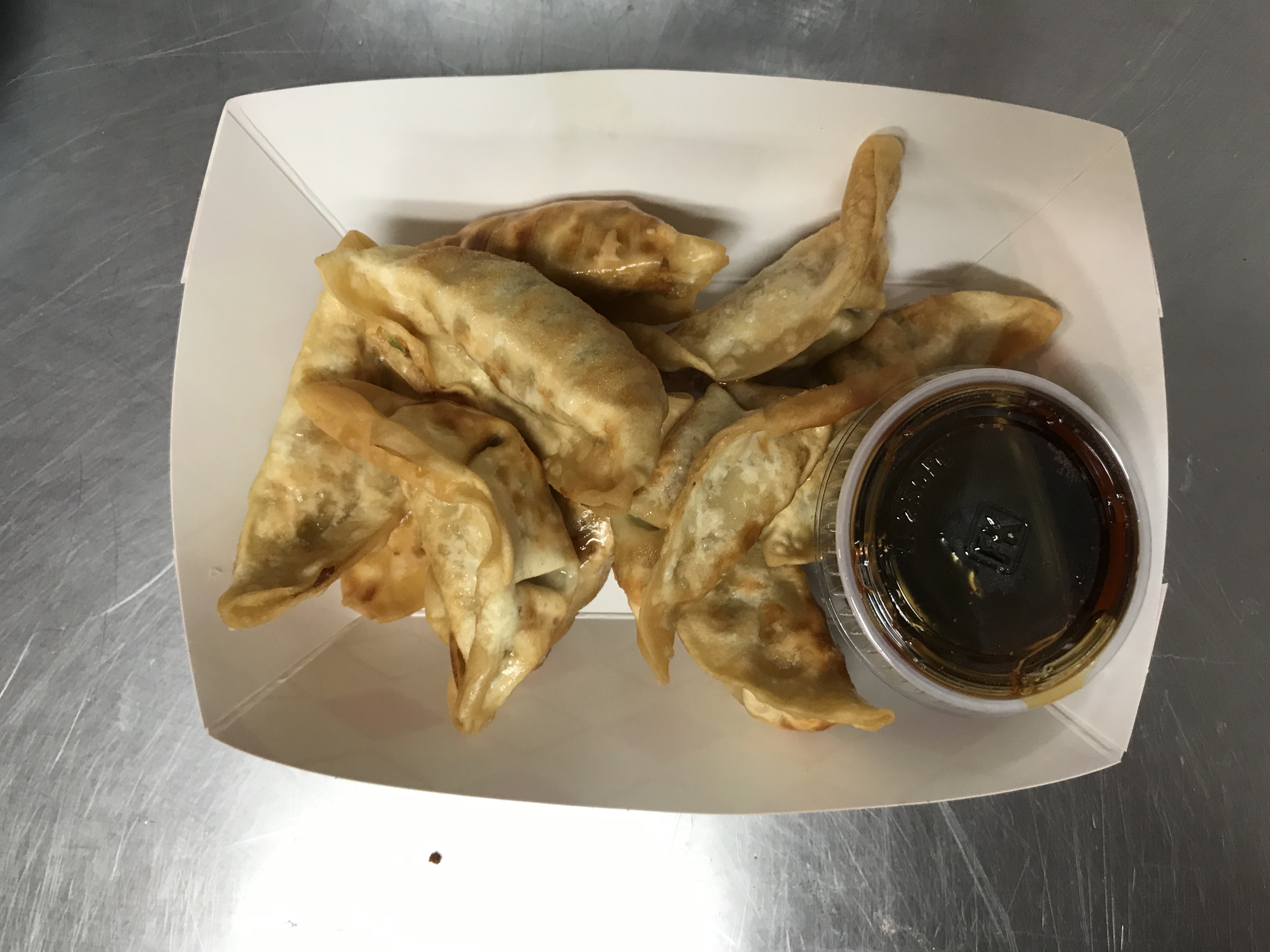 Order Potstickers (10pcs) food online from Boba Tea Cafe store, Covina on bringmethat.com