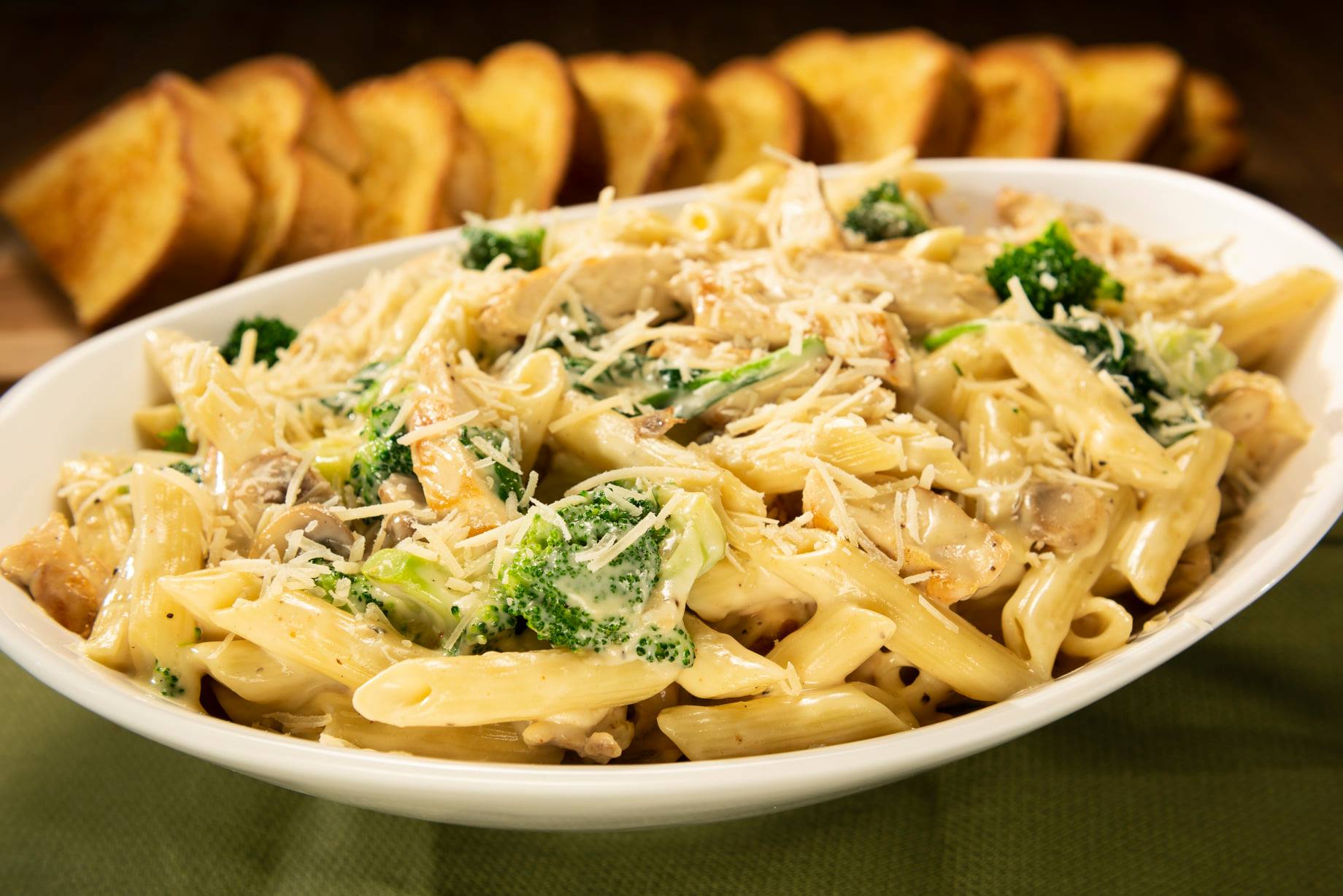 Order Chicken and Broccoli Pasta food online from Perko Cafe & Grill #102 store, Tracy on bringmethat.com