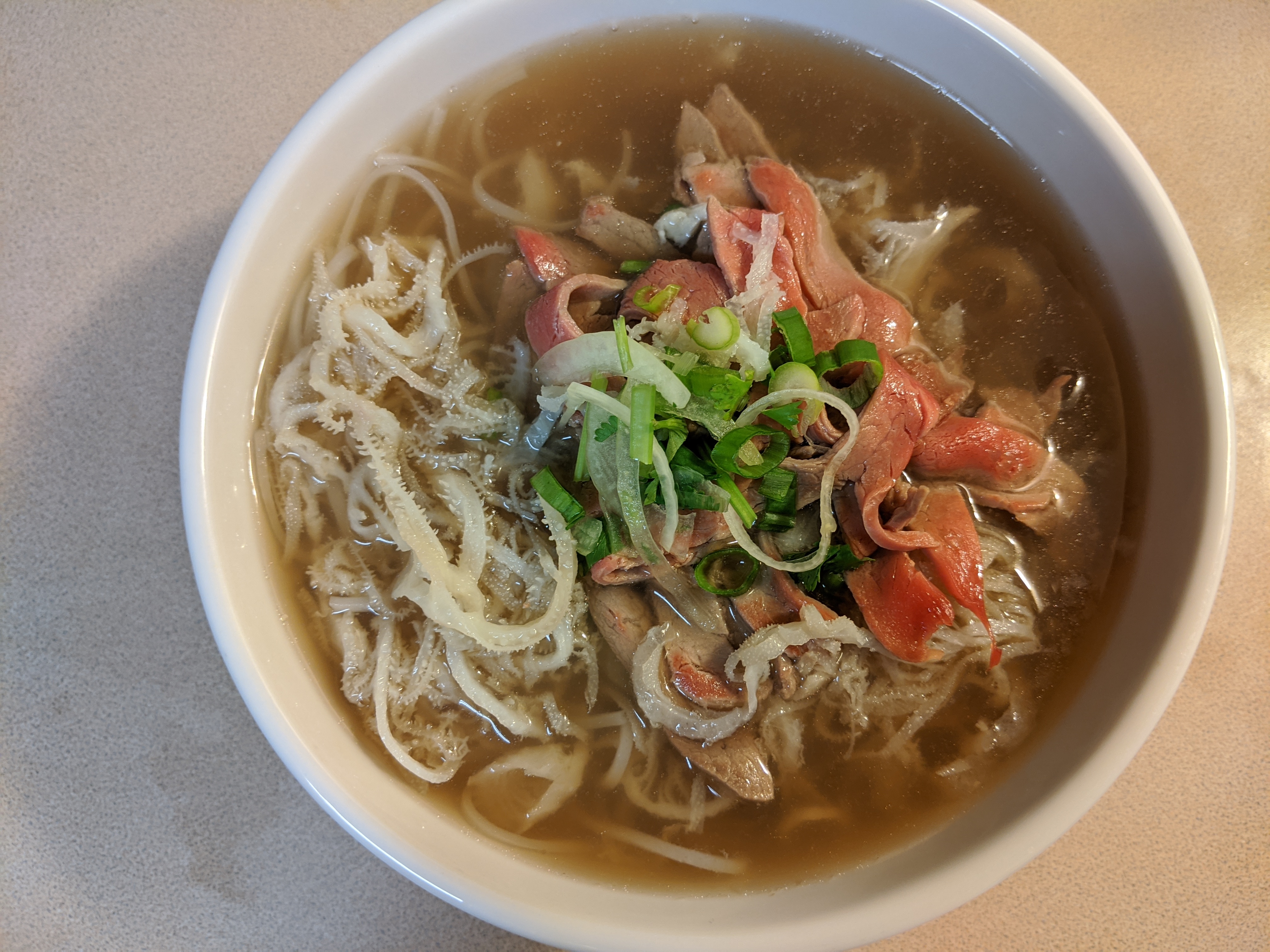 Order P6. Pho with Rare Beef and Tripe food online from Bac Lieu Restaurant store, San Francisco on bringmethat.com