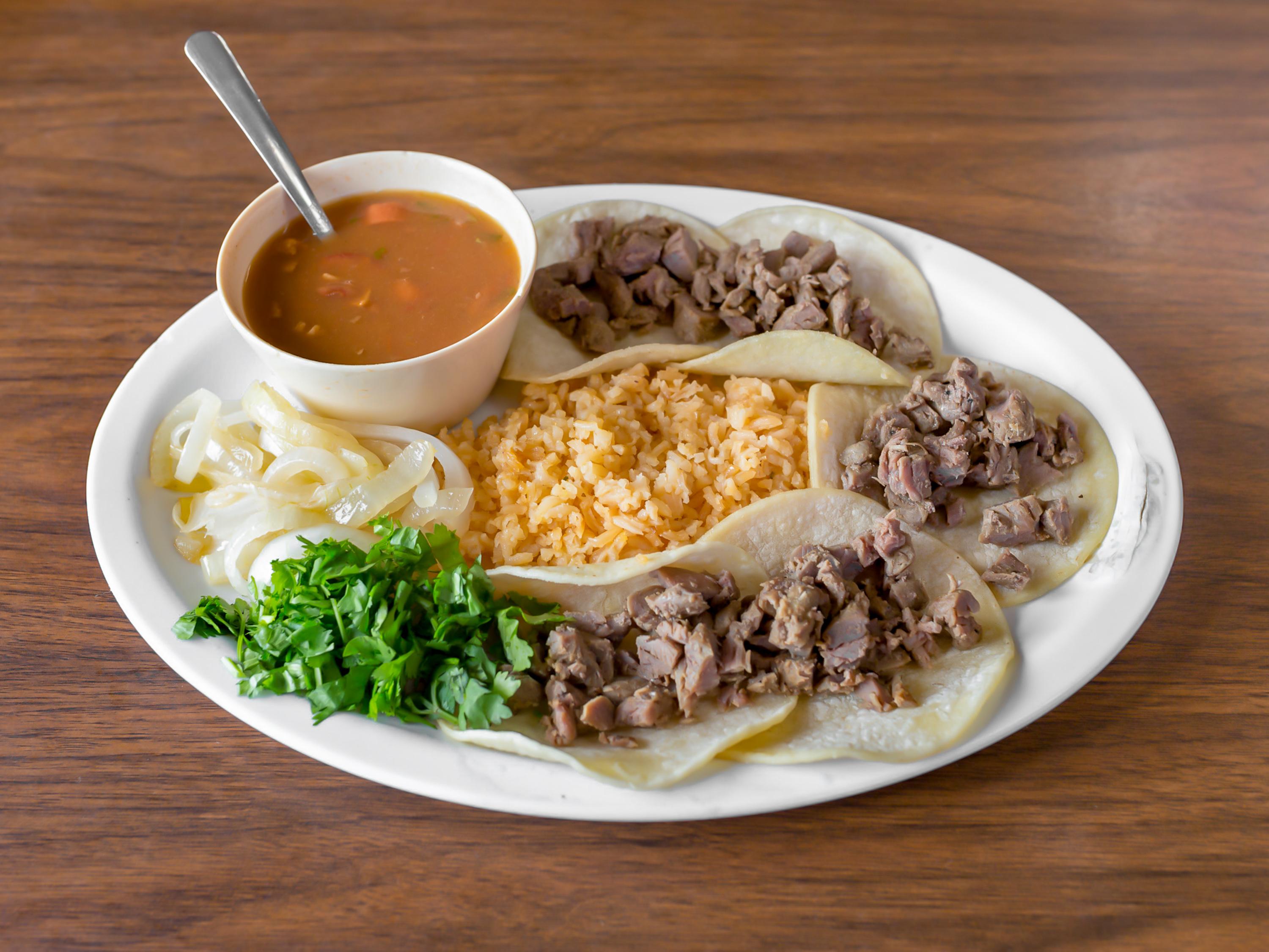 Order Tacos Reynosa Plate food online from El Patio Cafe store, Edinburg on bringmethat.com