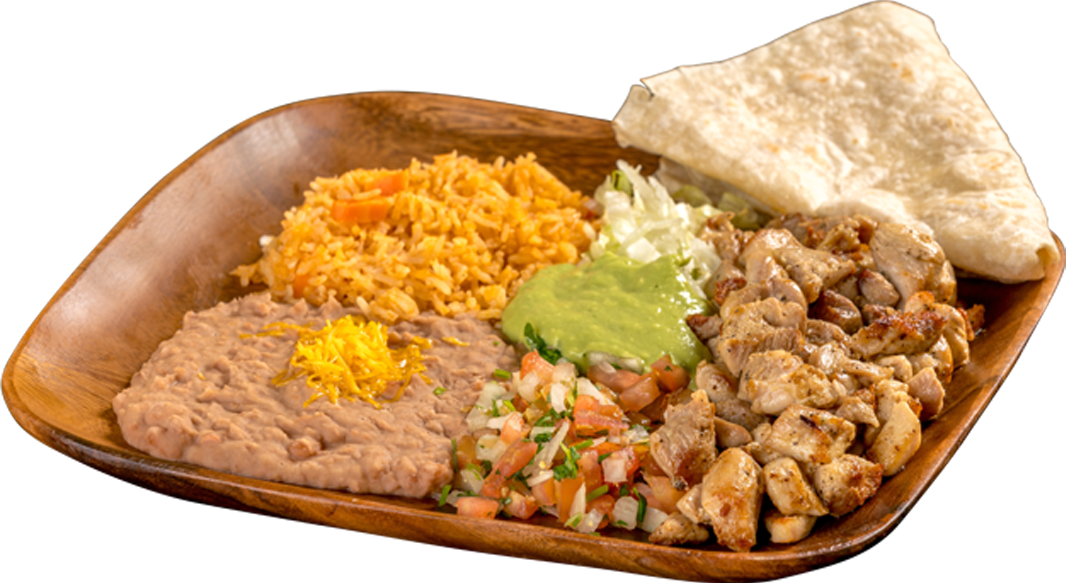 Order #1 Pollo Asado Plate food online from Filiberto Mexican Food store, Tucson on bringmethat.com