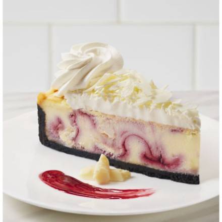 Order White Chocolate Raspberry Cheesecake Slice - The Cheesecake Factory Bakery At Home food online from Light Speed Market store, Marietta on bringmethat.com