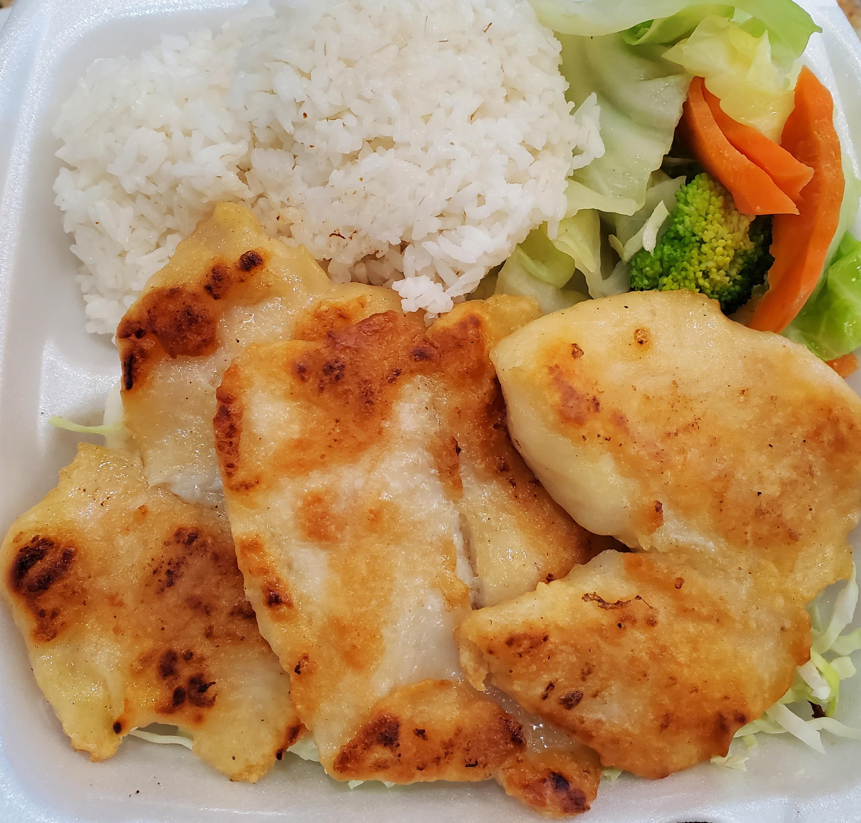 Order Grilled Fish Plate food online from Young Hawaiian Bbq store, Chino on bringmethat.com