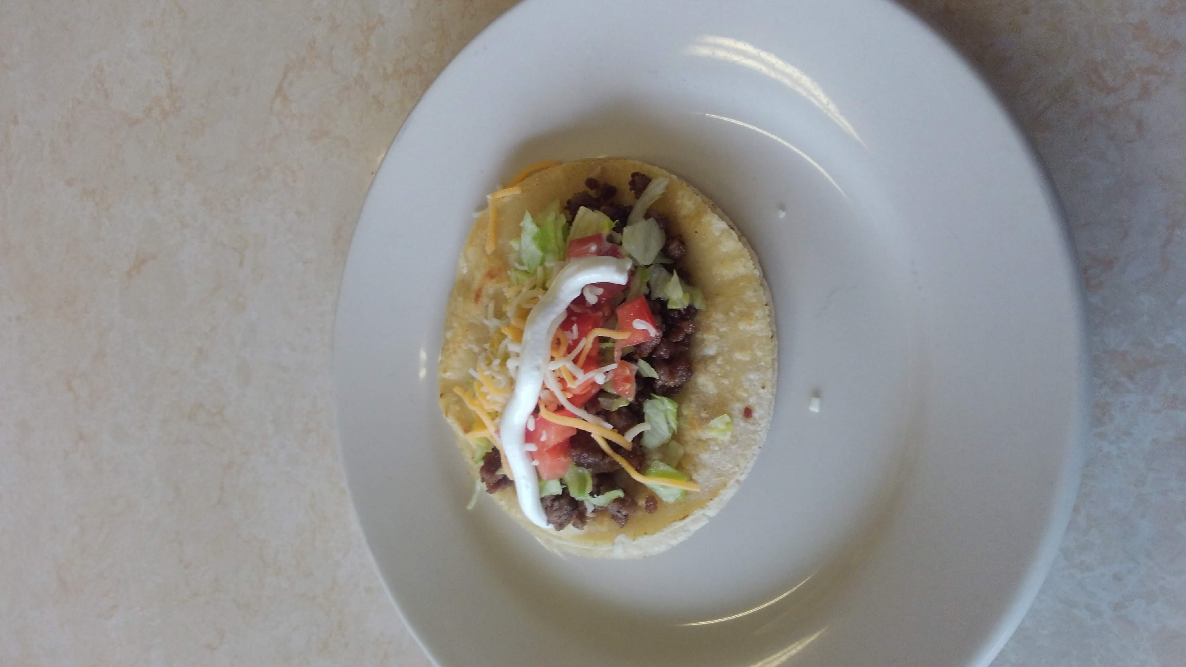 Order Ground Beef Taco food online from Taco Sur (del sur) store, Lake Worth on bringmethat.com
