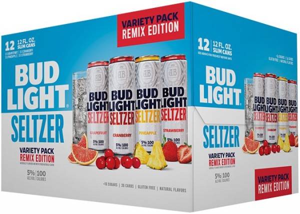 Order Bud Light Seltzer Variety, 12pk-12oz canned beer (5.0% ABV) food online from Checkout Food Stores #47 store, Houston on bringmethat.com