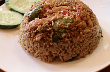 Order Kao Pad Ga Prou Fried Rice food online from Khan Toke Thai House store, San Francisco on bringmethat.com