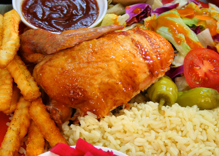 Order 1/4 Lunch Special food online from Sevan Rotisserie Chicken store, Glendale on bringmethat.com