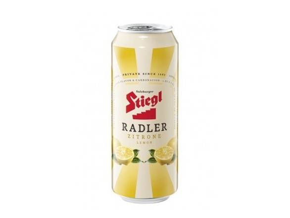 Order Stiegl Lemon Zitrone Radler - 4x 16.9oz Cans food online from Liquor & Tobacco store, Batavia on bringmethat.com