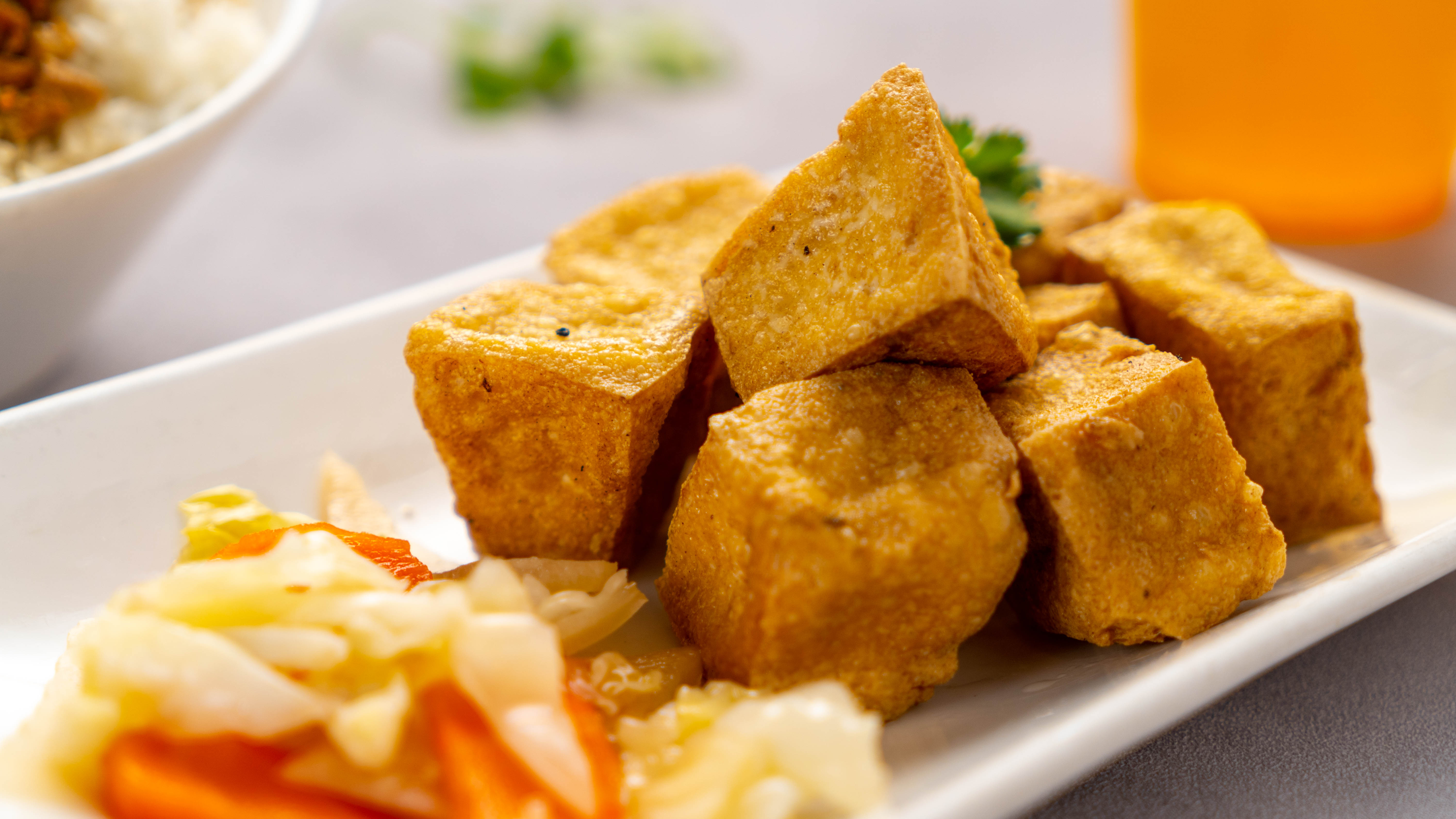 Order A8. Fried Stinky Tofu food online from Milk and Honey Cafe store, Fremont on bringmethat.com
