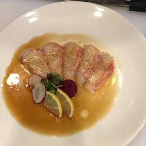 Order Red Snapper with Truffle Oil food online from Mochi Sushi store, Sugar Land on bringmethat.com