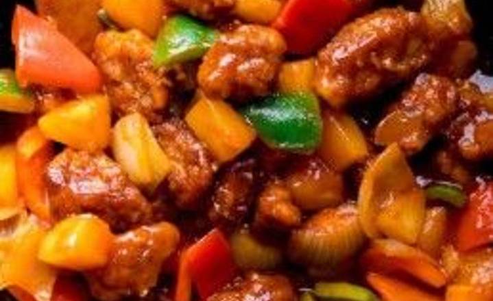 Order Sweet and Sour Pork food online from Paradise Asian Cafe store, Aurora on bringmethat.com