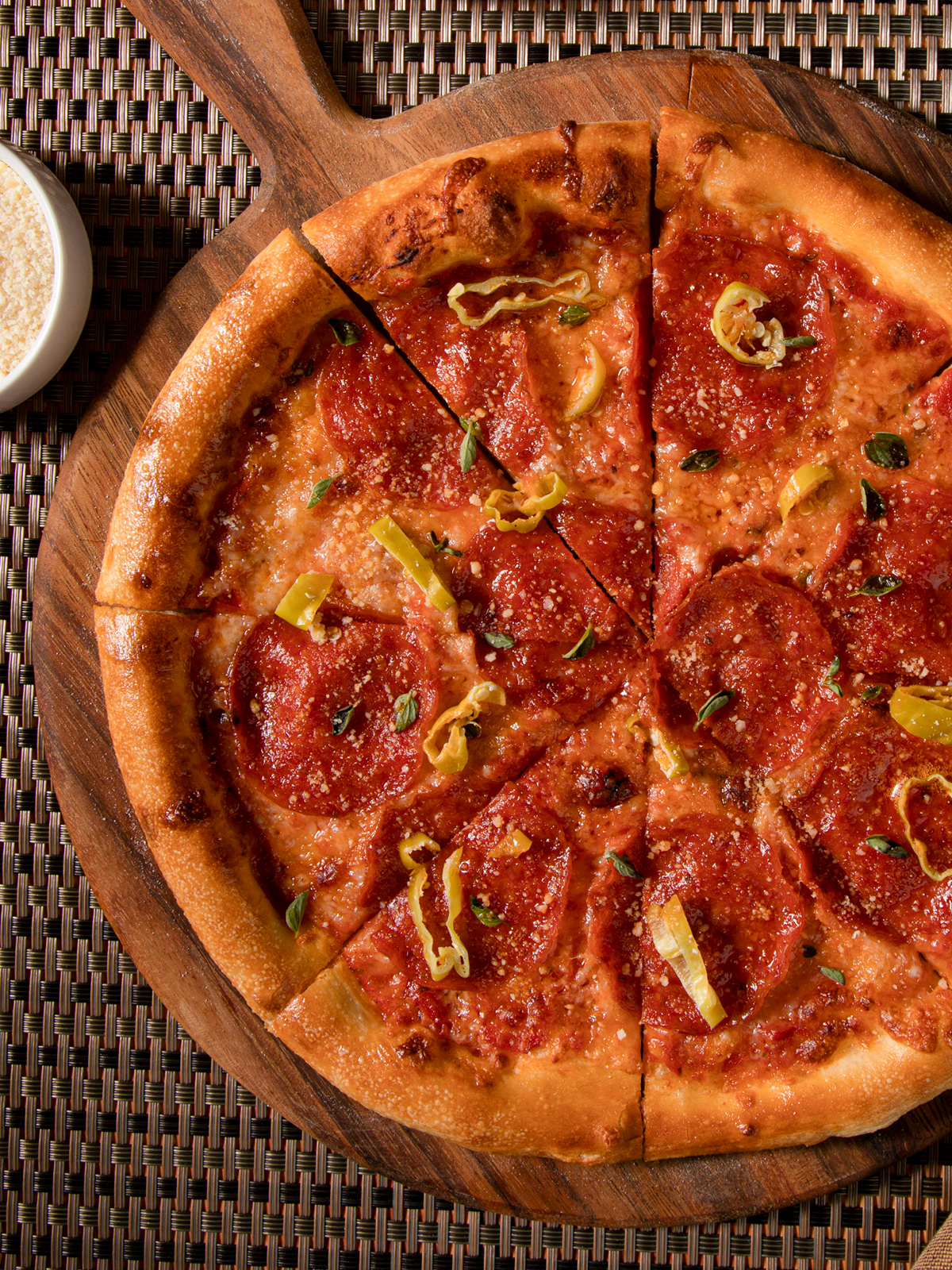 Order Pepperoni Pizza food online from Bravo! Italian Kitchen store, Beavercreek on bringmethat.com
