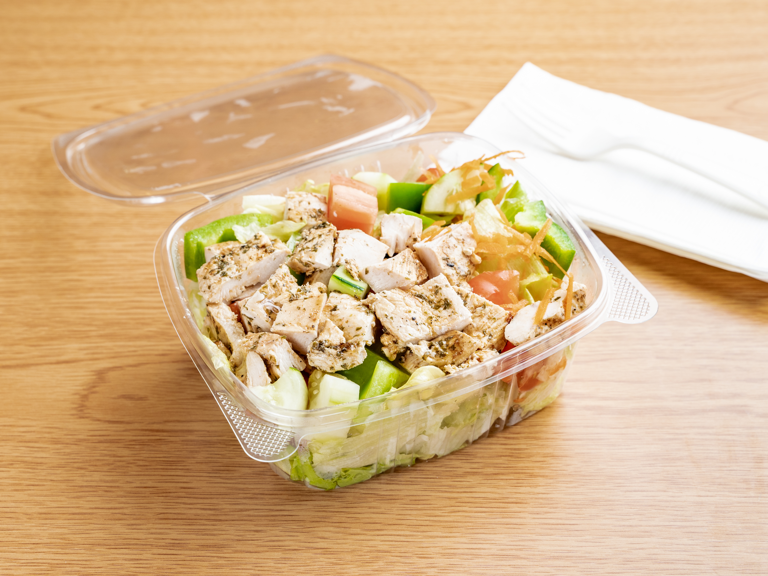 Order Grilled Chicken Gyro Salad food online from Central Ave Bagels store, Bethpage on bringmethat.com