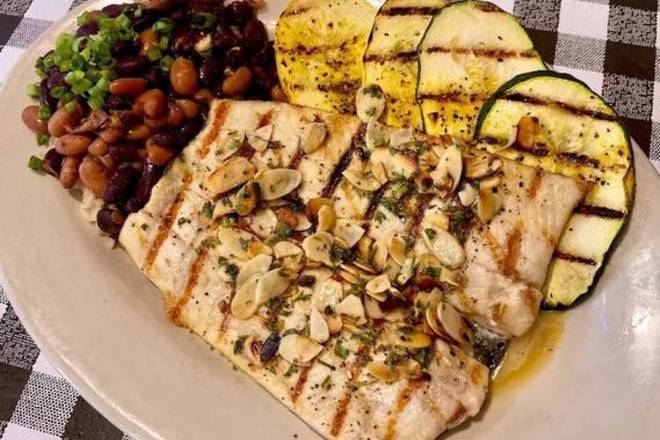 Order Grilled Trout Almondine food online from Flying Fish - Memphis store, Memphis on bringmethat.com