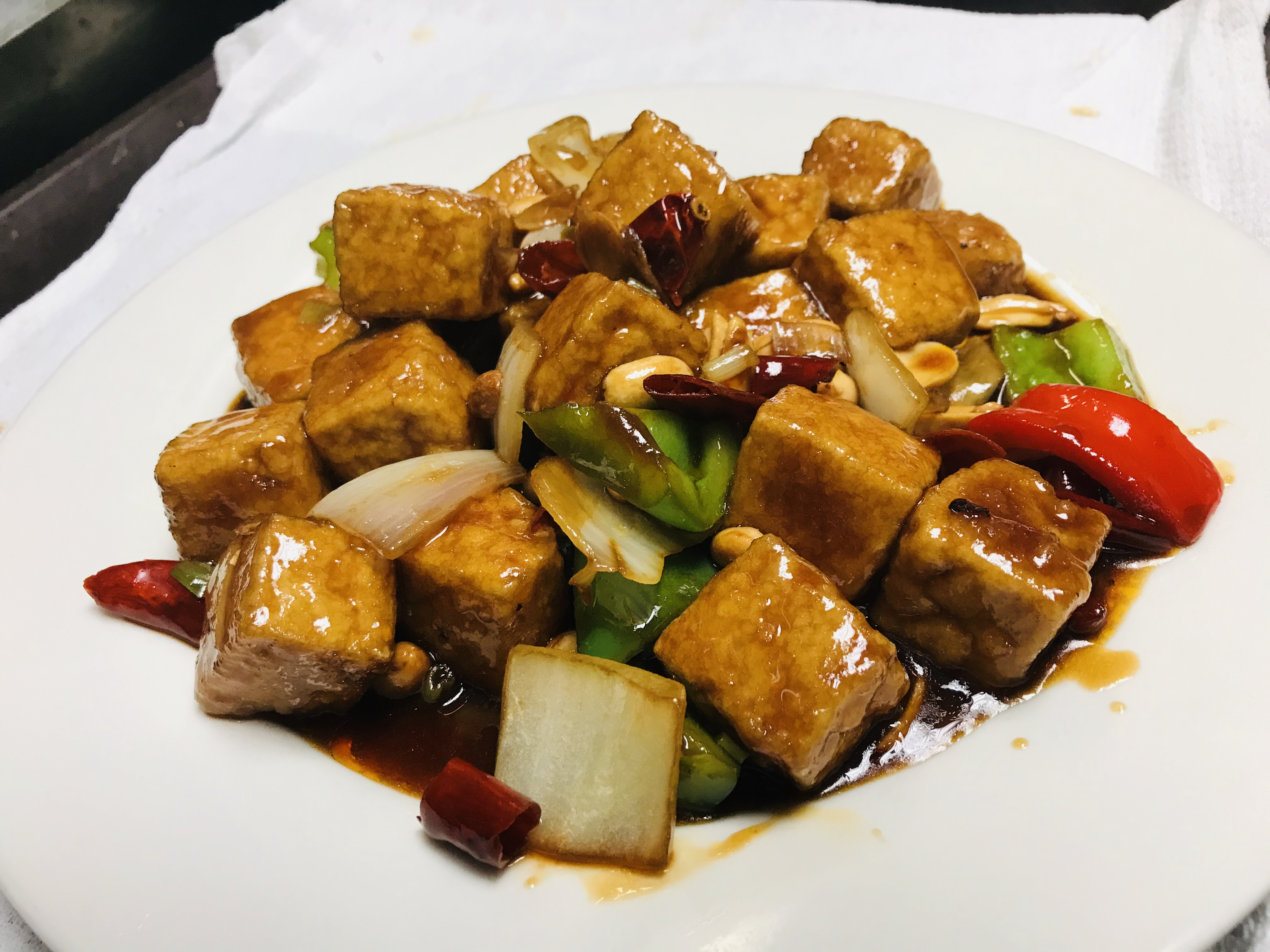 Order H10. Kung Pao Tofu food online from Kung Fu Noodle store, Tucson on bringmethat.com