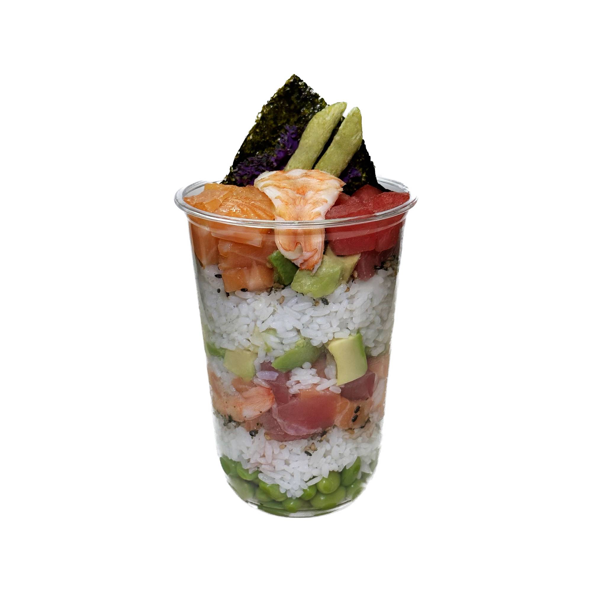 Order Rainbow Cup food online from Sushi Space store, Los Angeles on bringmethat.com