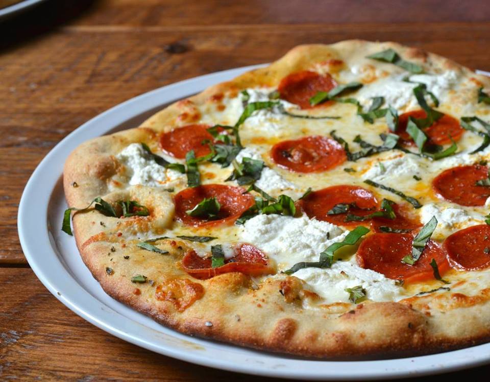 Order Pepperoni Ricotta and Basil Pizza food online from Danny's pizzeria ii store, Brooklyn on bringmethat.com