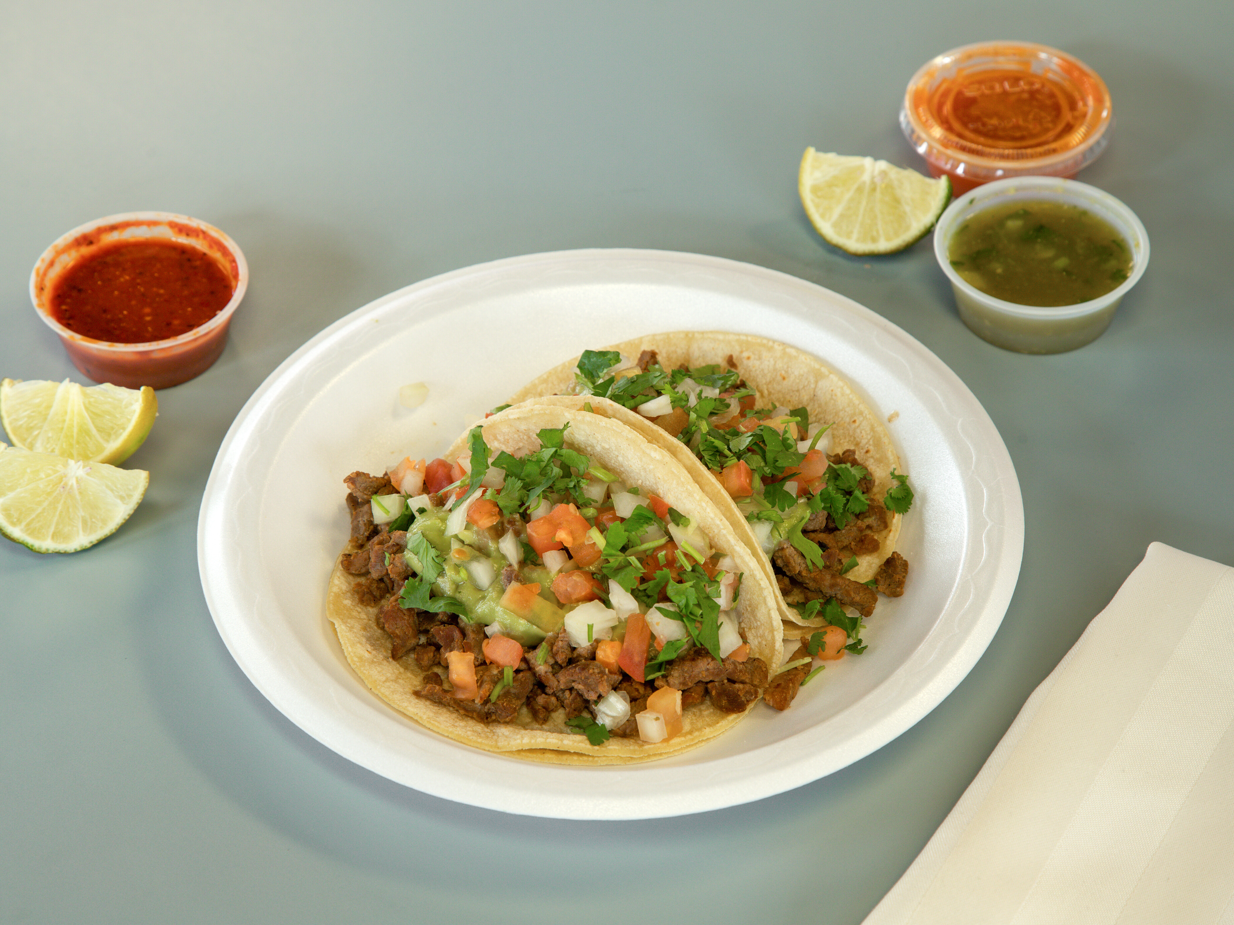 Order Carne Asada Taco food online from Aldertos Fresh Mexican Food store, Reno on bringmethat.com