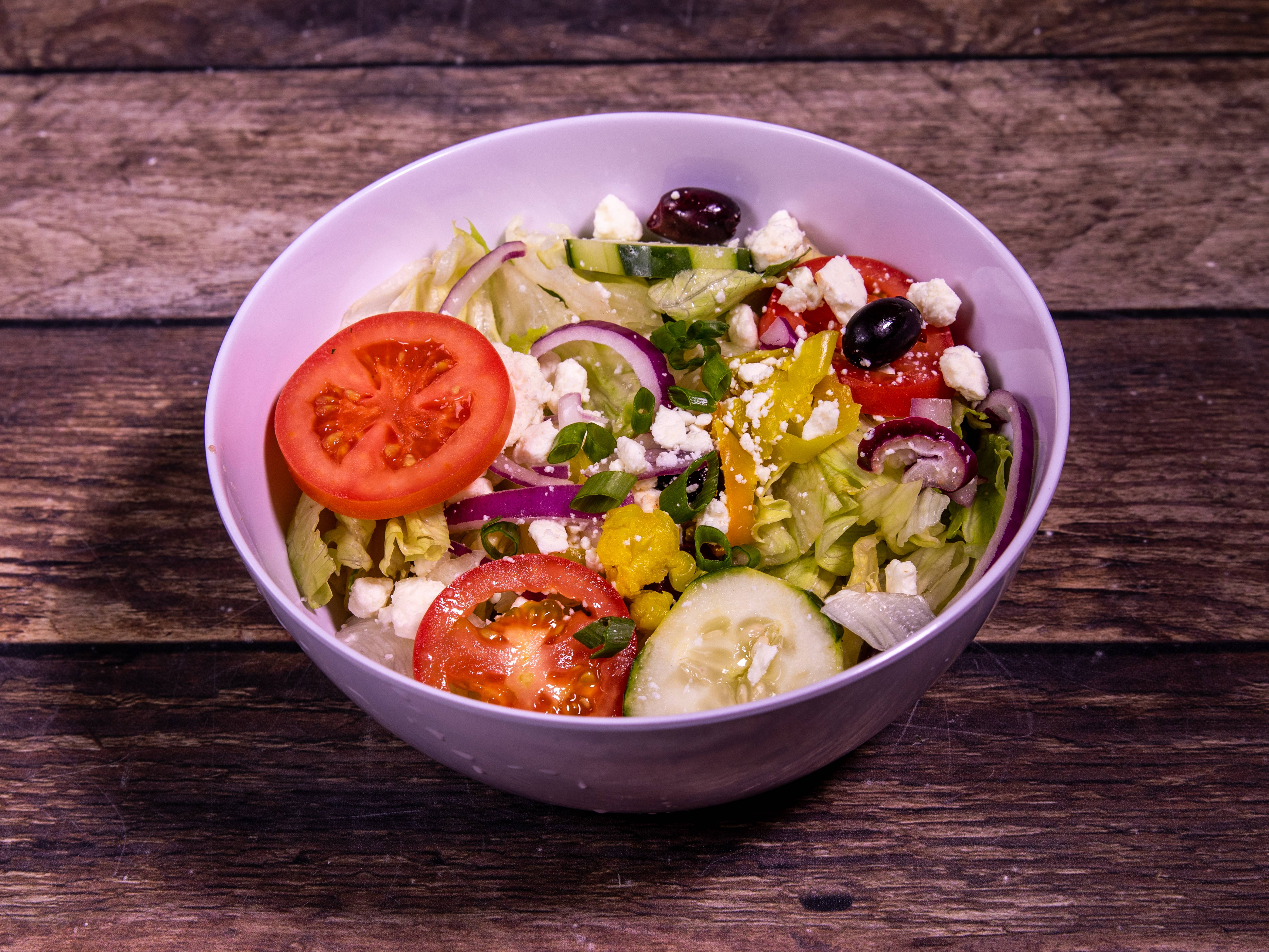 Order Greek Salad food online from Italian Cafe store, Irving on bringmethat.com