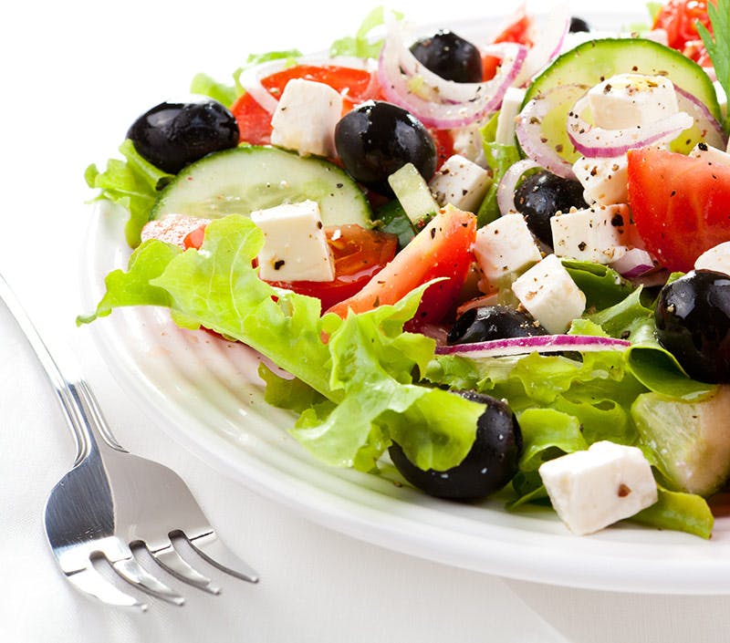 Order Greek Salad - Salad food online from Wise Guys Deli Cumberland store, Cumberland on bringmethat.com