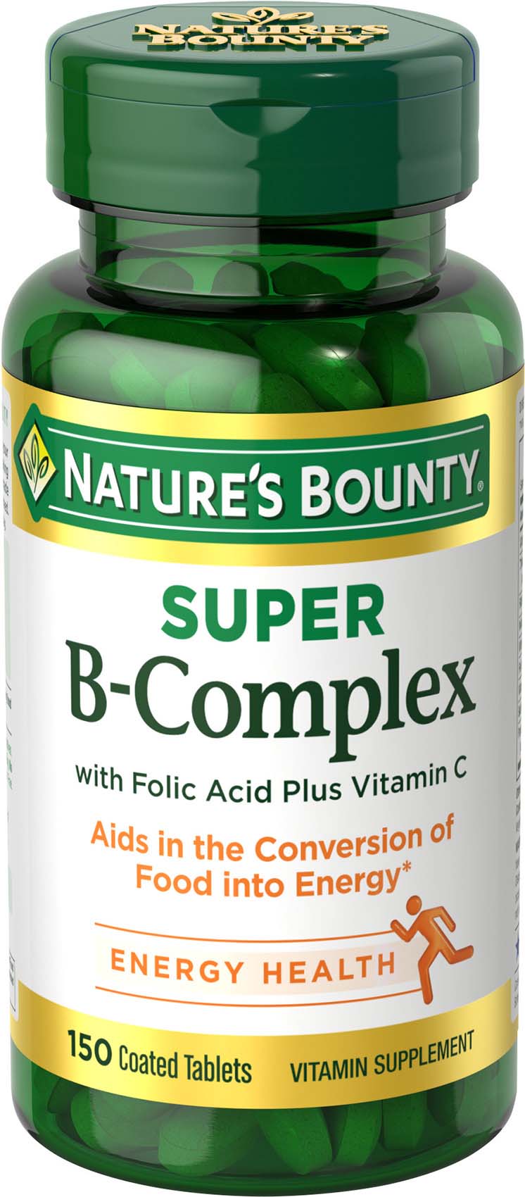 Order Nature's Bounty Super B Complex Tablets with Folic Acid - 150 ct food online from Rite Aid store, Cathedral City on bringmethat.com