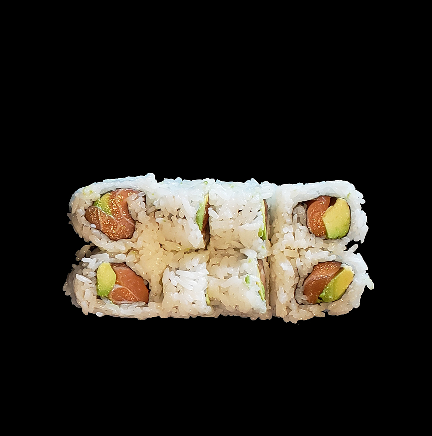 Order Salmon Avocado Cut Roll food online from Nonstop Sushi & Sake Bar store, Santa Monica on bringmethat.com