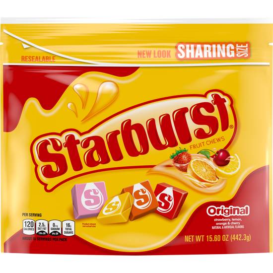 Order Starburst Original Chewy Candy Stand Up Pouch (15.6 oz) food online from Rite Aid store, Eugene on bringmethat.com