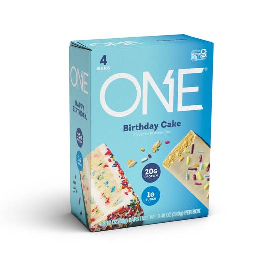 Order ONE Bar Birthday Cake Flavored Protein Bar, 4 CT food online from Cvs store, LOS ANGELES on bringmethat.com