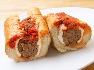 Order 7" Meatball Parmigiana Hero food online from Linwood Pizza store, Fort Lee on bringmethat.com